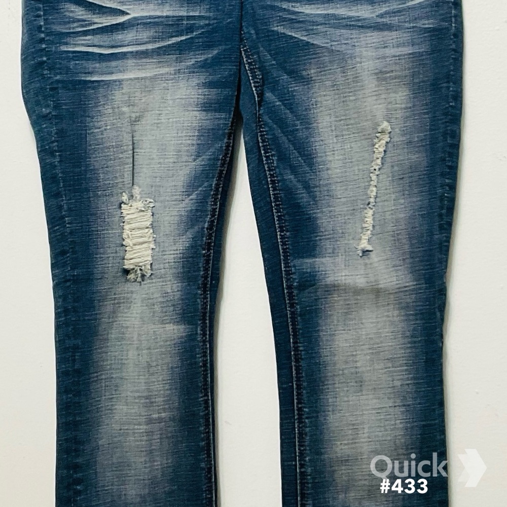 sz 7 - New Indigo Rein Cuffed Skinny Jeans - Picture 2 of 8